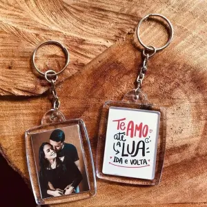 Chaveiro acrílico personalizado - Dia dos Namorados