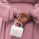 Caneca porcelana floral inicial