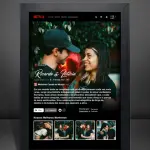 Quadro Netflix A4 - Vidro