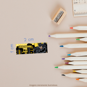 Etiqueta Escolar 1x2cm