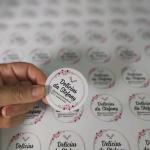 Adesivo Personalizado 5x5 cm - 20 unidades