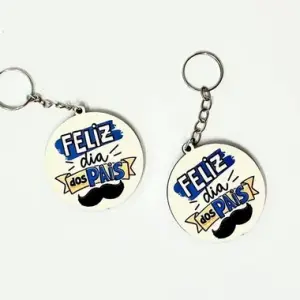 Chaveiro MDF Personalizado Dia dos Pais