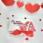 Caixa cartonada "Eu amo você" | Dia dos Namorados