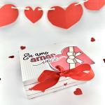 Caixa cartonada "Eu amo você" | Dia dos Namorados
