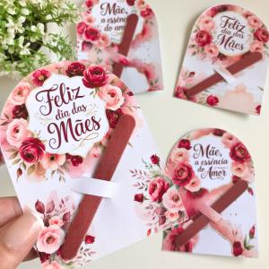 Card com escovinha ou lixa - Kit 100 unidades