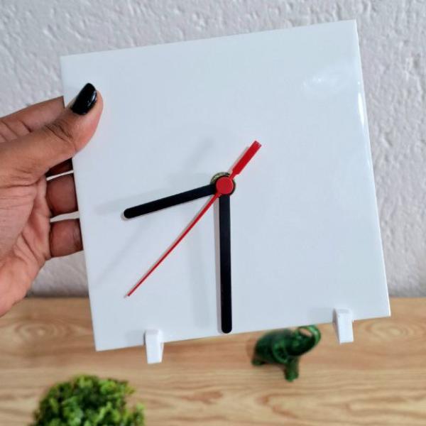 Azulejo Relógio 15cm x 15cm | Personalizado
