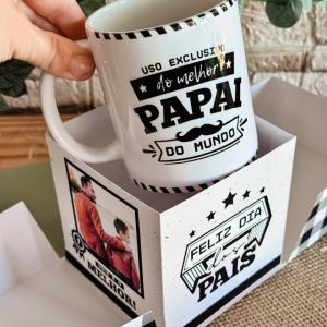 Caneca porcelana + Caixa presenteável