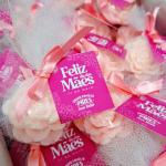 Mini Rosa Sabonete Artesanal Tule - 10 unidades