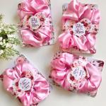 Xuxinha de cetim com card - 10 unidades